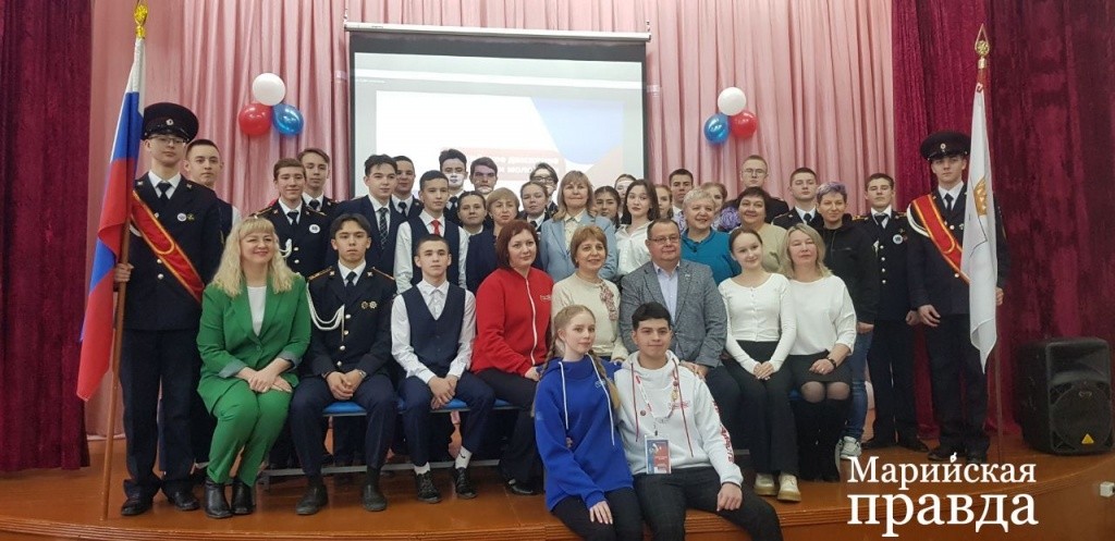 В Медведевском районе первыми в движение вступили ученики школ № 2 и № 3. Фото Е. Роман. photo_2023-02-10_11-48-26 (2).jpg