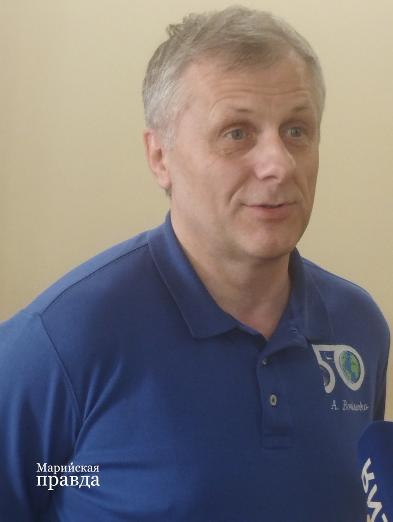 Летчик-космонавт, Герой РФ Андрей Борисенко. (Фото Натальи Кулишовой/"Марийская правда"). Летчик-космонавт, Герой РФ Андрей Борисенко. (Фото Натальи Кулишовой/"Марийская правда").