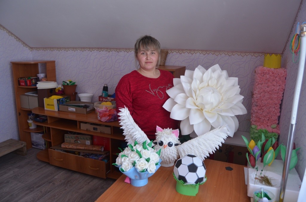 Ольга еще и замечательная рукодельница.JPG