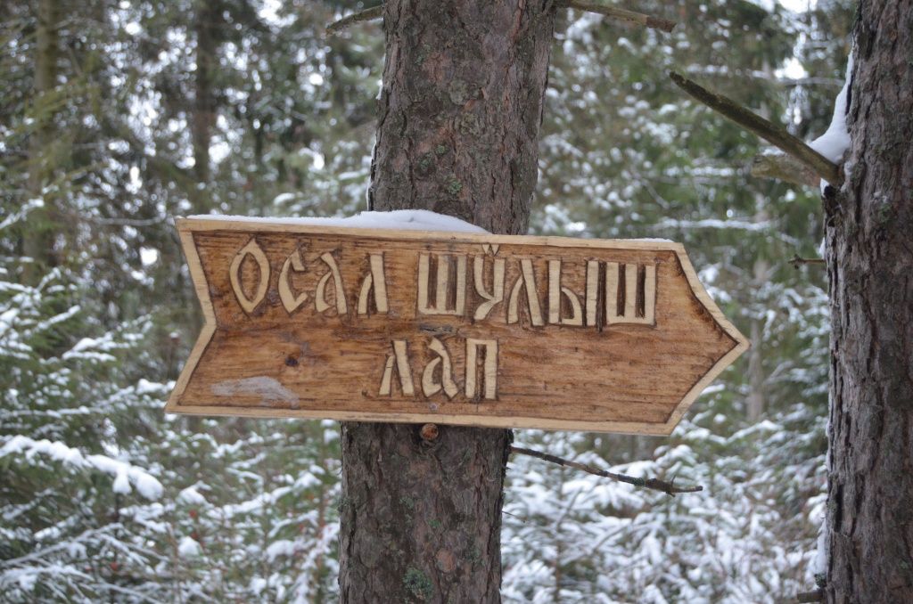 Резные указатели не дадут сбиться с тропы.JPG