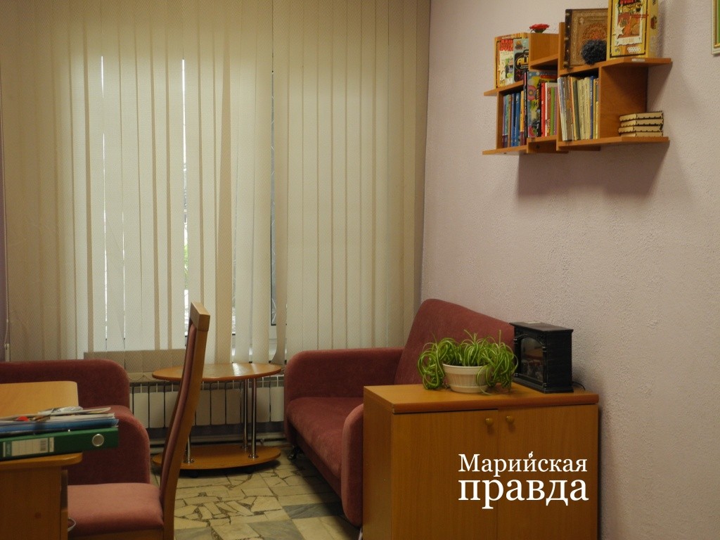 Комната для социальных координаторов. (Фото Натальи Кулишовой/"Марийская правда"). 
