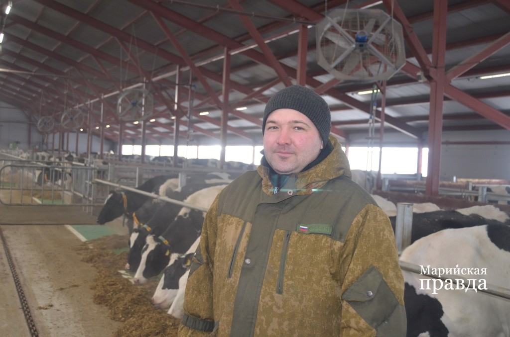 Новой фермой в деревне Тушнур руководит выпускник университета Денис Губин. Новой фермой в деревне Тушнур руководит выпускник университета Денис Губин..jpg