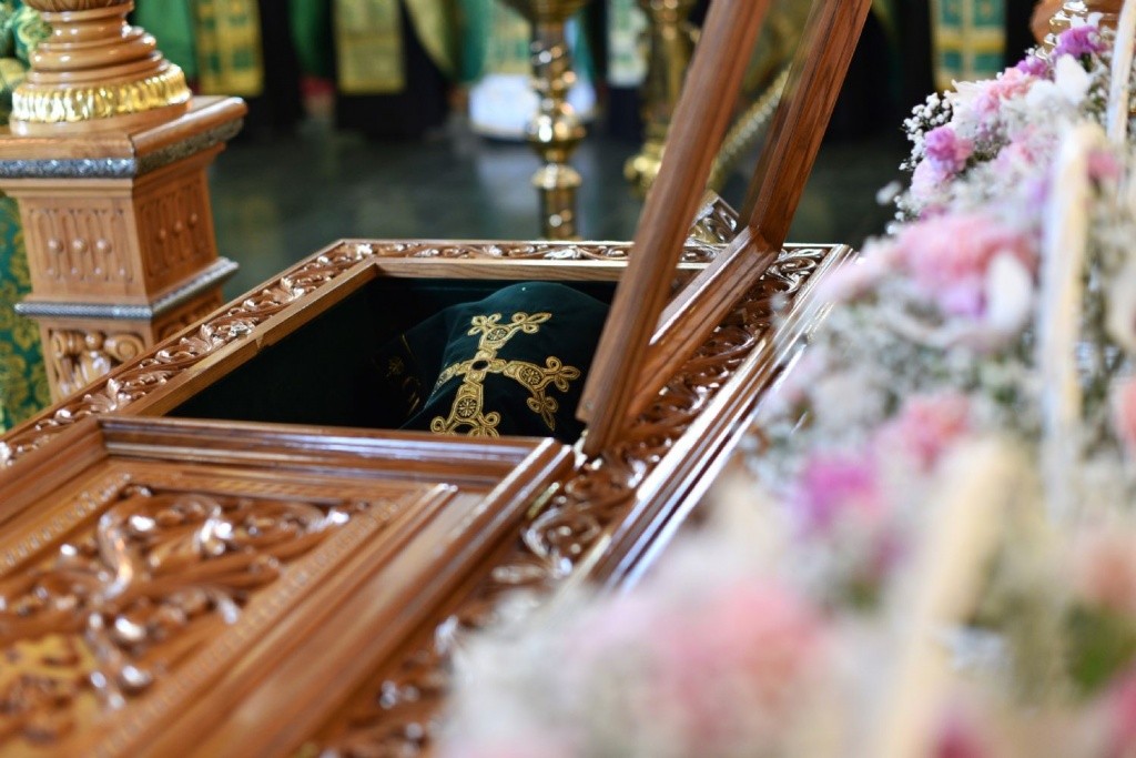 Рака с мощами преподобного Матфея Яранского. (Фото предоставлено пресс-службой епархии).