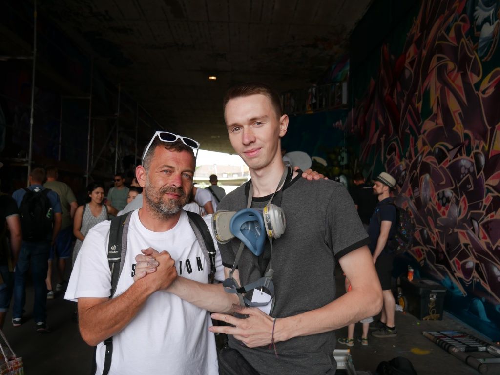 С основателем и организатором фестиваля Мануэлем Геруллисом 