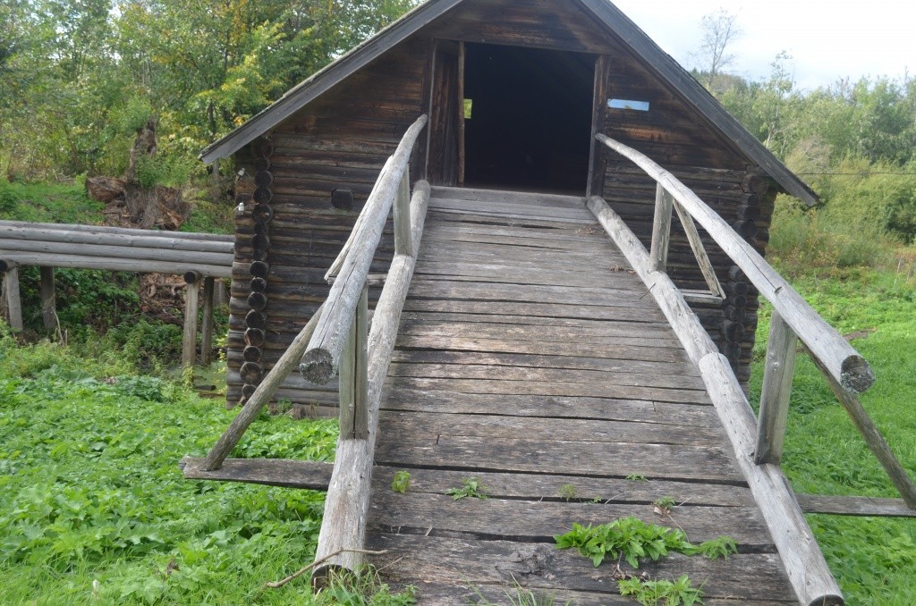 По этим мосткам мужики затаскивали внутрь мешки с зерном.JPG