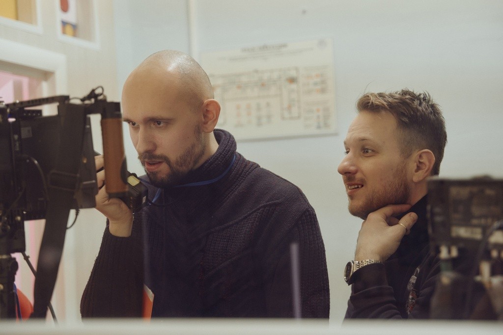 С режиссером Денисом Шаблием. Фото предоставлено Максимом Брызгаловым.jpg