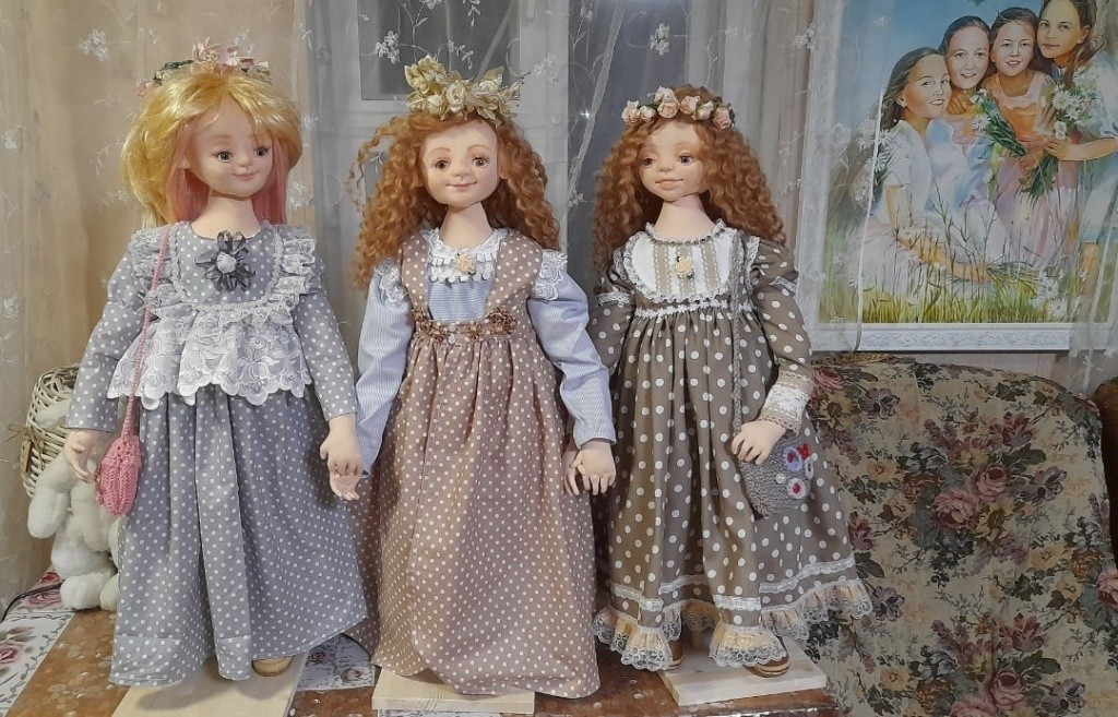 Куклы, олицетворяющие Веру, Надежду и Любовь