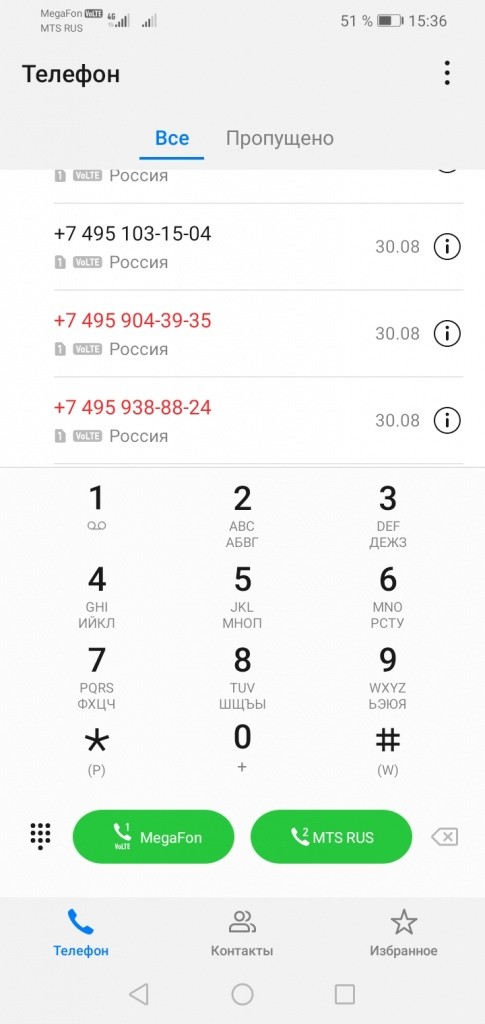 По этим номерам мне звонили мошенники. (Скрин-шот Натальи Кулишовой).