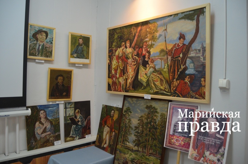 Николай Зыков любил делать копии великих художников, сособенно пейзажи Шишкина..jpg