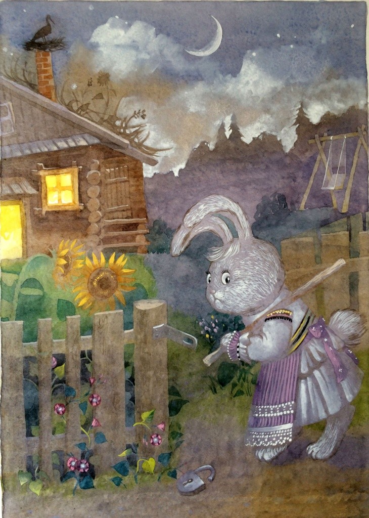 Иллюстрация к сказке Сова с фонарем и желтые ушки. фото предоставлено Марией Клюкиной.jpg