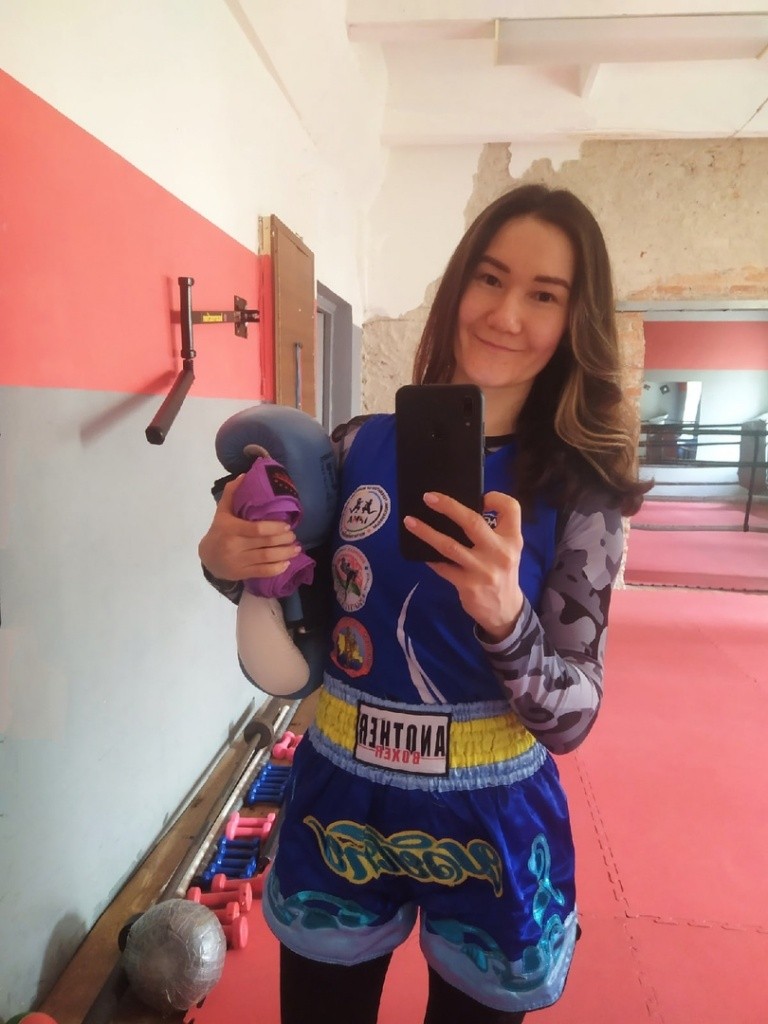 Татьяна на тренировке