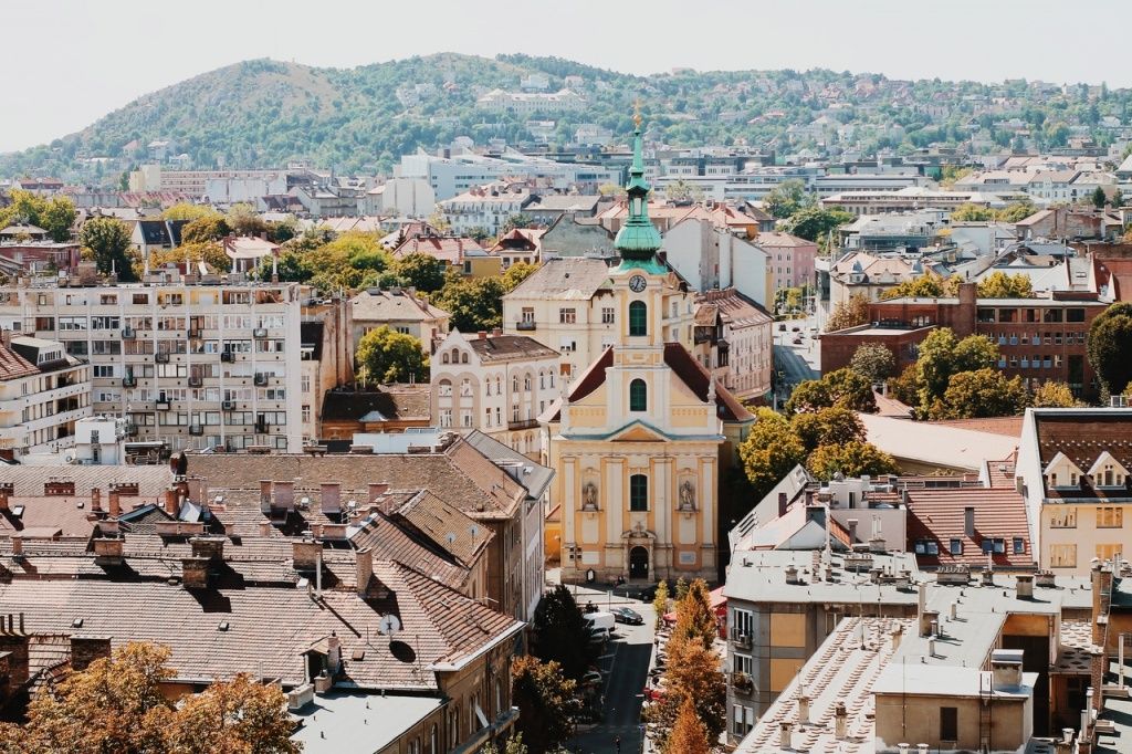 Будапешт. Вид сверху.