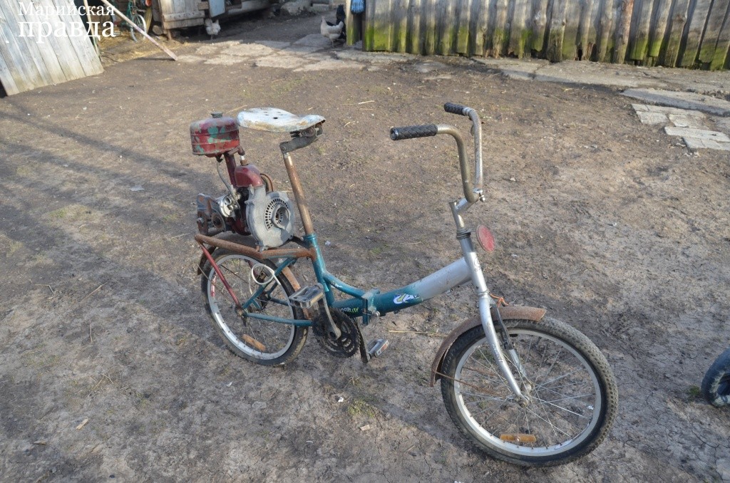 К велосипеду, если лень крутить педали, можно присобачить движок. К велосипеду, если лень крутить педали, можно присобачить движок 1.jpg