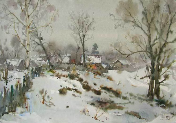 Сергей Алдушкин. Зима в Мороскино. Фото предоставлено художником.jpg Сергей Алдушкин. Зима в Мороскино. Фото предоставлено художником.jpg