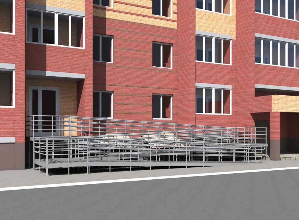 Только по такому пандусу Аня сможет самостоятельно выходить из квартиры. (Фото проекта Анны Чеайкиной).