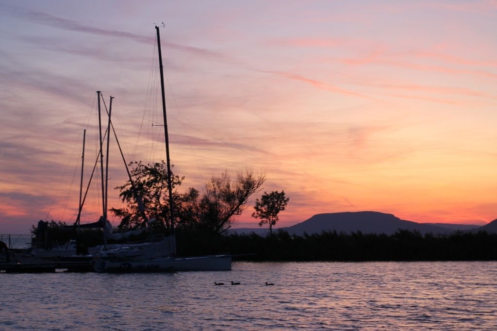 Закат на Балатоне. Закат на Балатоне.