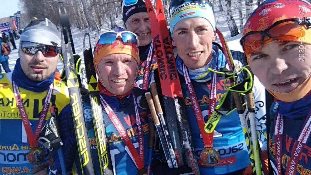 Слева направо Антон Шипулин Сергей Лебедев Иван Алыпов Тим Чарнке и Василий Гаврилов.jpg