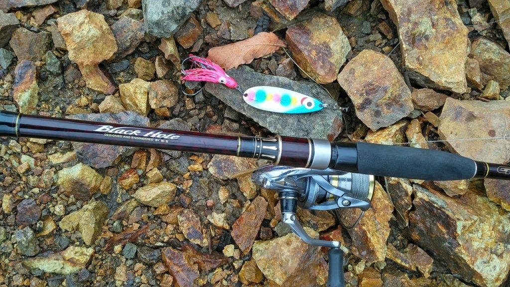 На такую блесну позарилась рыба