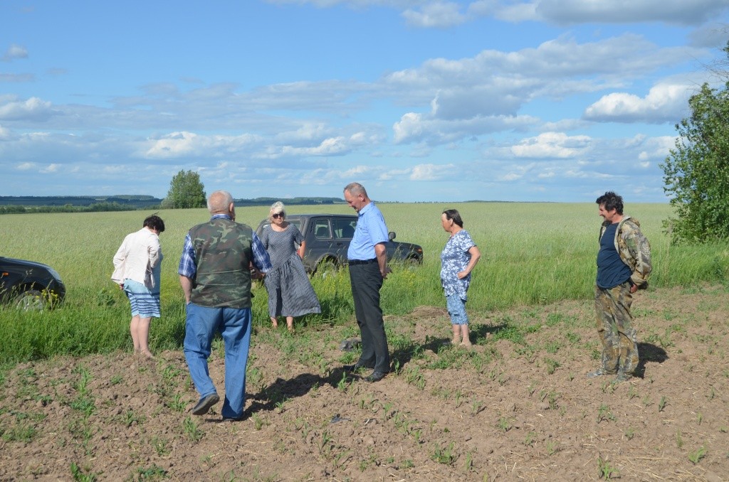 Обмен мнениями прямо на кромке поля.JPG