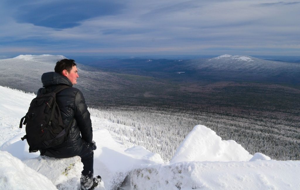 На вершине горы Круглица 1178м. Южный Урал.