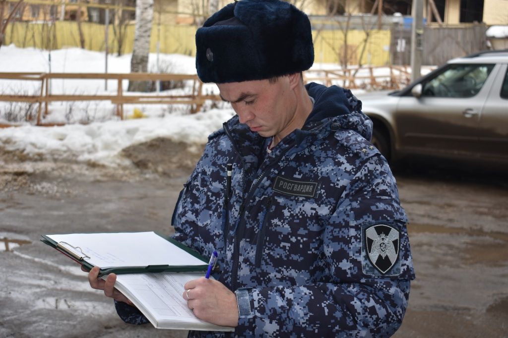 Росгвардеец Иван Речкин