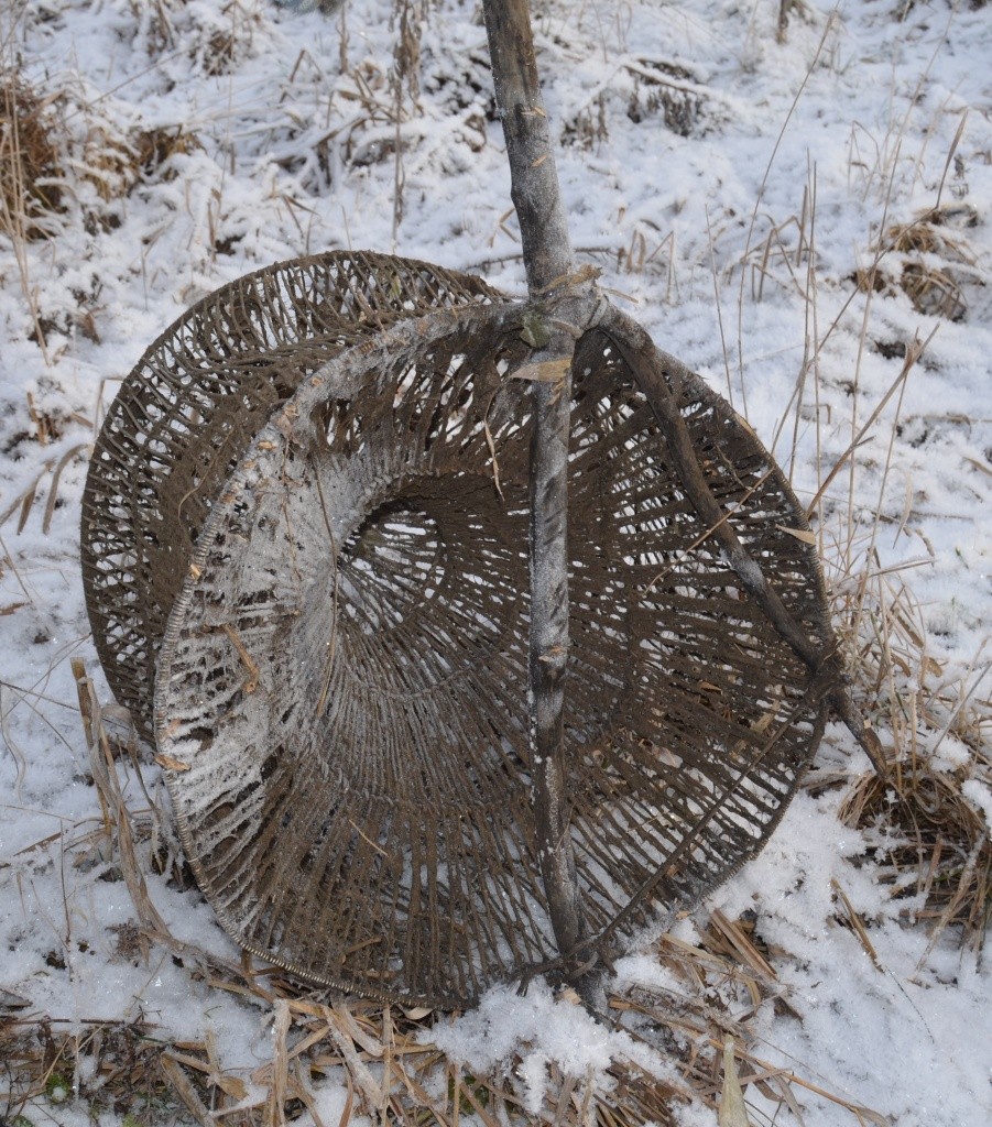 Единственная находка - вот эта плетеная из ивовых прутьев морда или верша.jpg