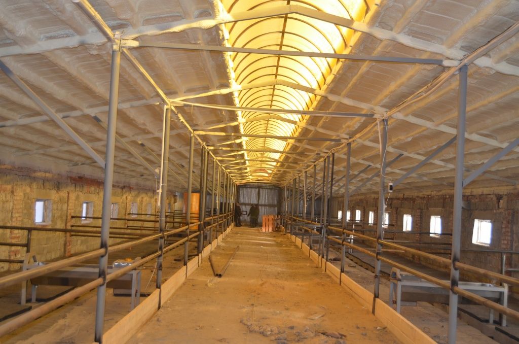 Вот таким светлым и просторным получается новый-старый телятник.JPG