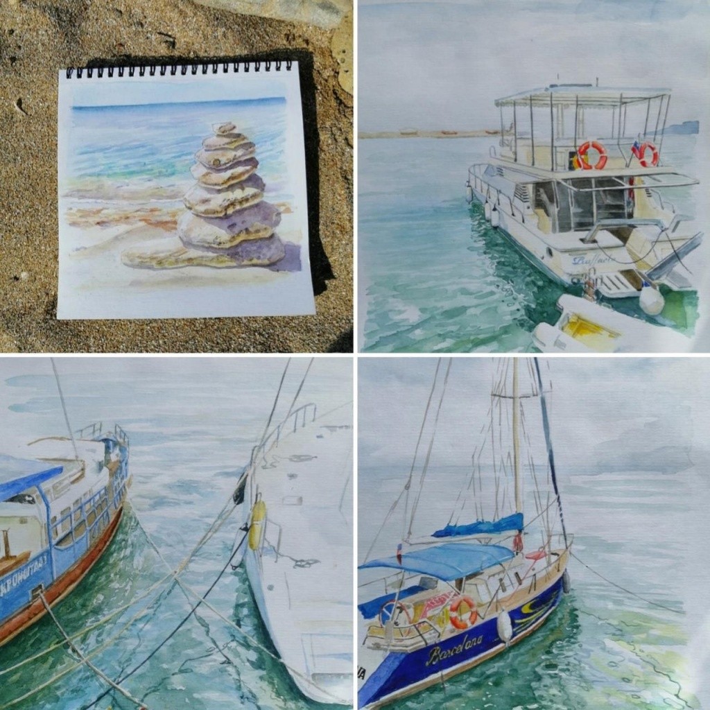 С блокнотом даже на пляже. Фото предоставлено Натальей Ильиной.jpg С блокнотом даже на пляже. Фото предоставлено Натальей Ильиной.jpg