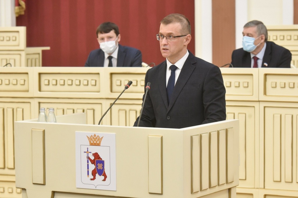 О результатах работы судов в прошлом году рассказал председатель Верховного суда РМЭ Артем Грачев. (Фото пресс-службы Главы РМЭ).