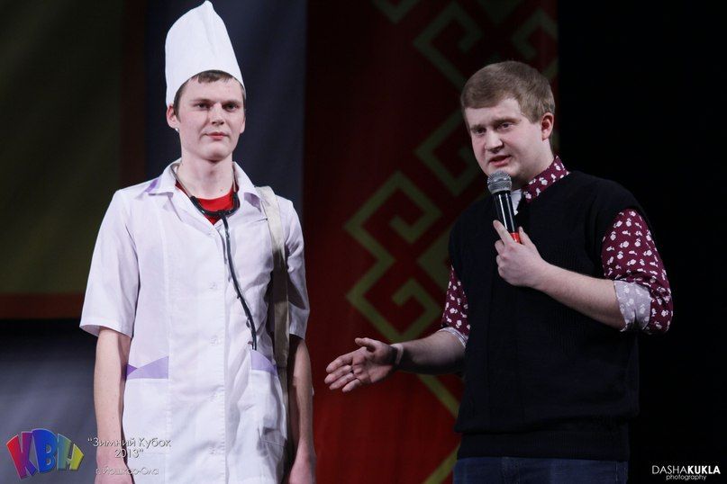 Глеб во время игры в КВН Глеб во время игры в КВН