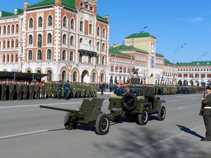 45 миллиметровое орудие времен Великой Отечественной